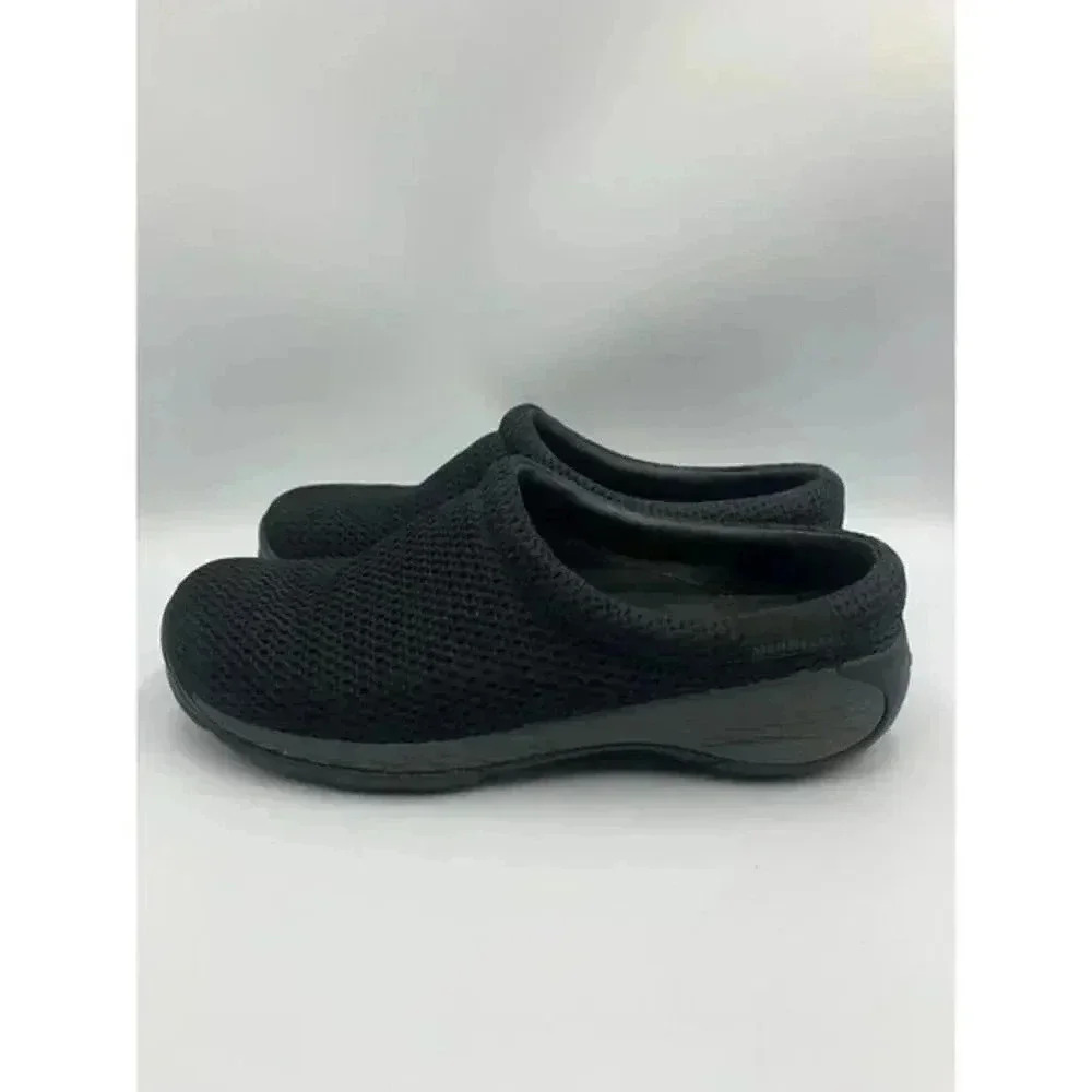 Merrell Women's Size 7.5 Select Fresh Grip Sole Slip On Black Mesh‎ Shoes